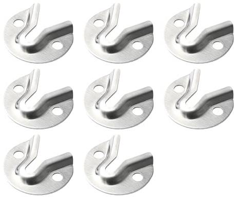 8pcs Keyhole Hanger: Heavy Duty Picture Frame Hanging Kit for Wall Mounting Mirrors, Photos, Artwork, and Shelves