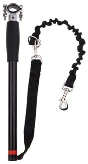 Guinzaglio for cani da bicicletta in acciaio inossidabile regolabile, sicuro e durevole, compatibile for ciclismo, jogging, escursionismo con il tuo cane