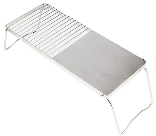 CFTGIW Soporte para Parrilla, Soporte de Cocina Plegable Multifuncional de Acero Inoxidable para Exteriores, para Barbacoa, Parrilla, Viaje de Acampada. y Material Seguro para de Alimentos y de Gas