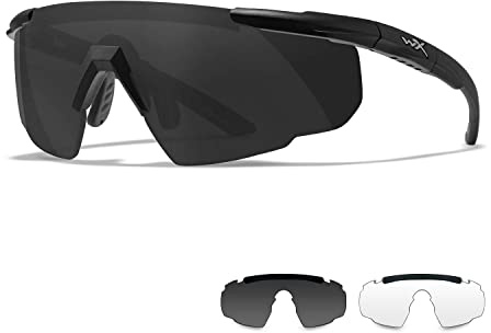 Wiley X | Saber Advanced | Schießbrille & Sportbrille Herren | Perfekt als Laufbrille Fahrradbrille & MTB Brille │ 100% UVA/UVB-Schutz | Ideal bei Outdoor-Aktivitäten Airsoft Rennrad Schießen