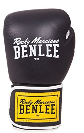 BENLEE Boxhandschuhe TOUGH Leather Thai Gloves - Black Größe 10