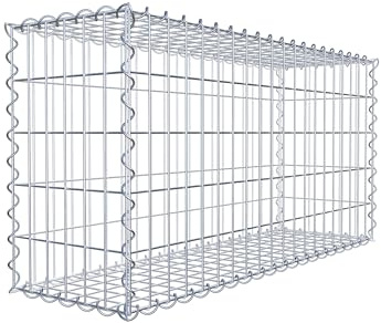 GABIONA – Gabion 100 x 50 x 30 cm – gabionkorg för stenar från 45 mm korn – maskstorlek 5 x 10 cm – korrosionsbeständig