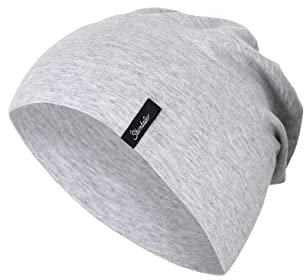 Sterntaler OCS Beanie Melange – Unisex Baby Mütze aus Melange-Singlejersey (Bio) – weiche Kopfbedeckung mit zwei Tragevarianten – lässige Übergangsmütze für Babys & Kinder – grau melange, Gr. 45