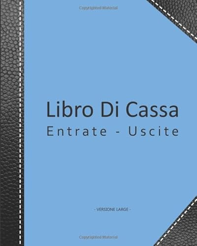 Libro Di Cassa: v2-4 Libro mastro semplice per le piccole imprese o conto privato | Saldo precedente Data Entrate Uscite Saldo | 101 pagine | 20,32cm ... con rinforzo di copertura in similpelle nera