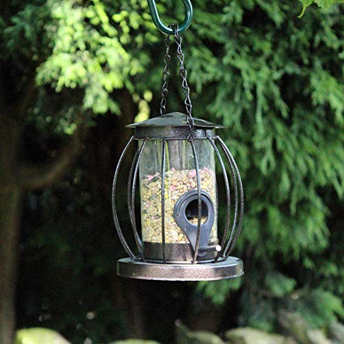 garden mile® Comedero para pájaros con semillas de frutos secos colgantes para pájaros, comedero para tortas, bolas de grasa para jardín, patio, perfecto para jardín, aves silvestres, alimentos para
