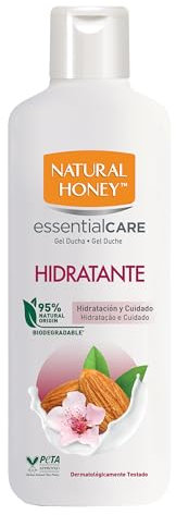 Natural Honey, Gel de Ducha con Extracto de Almendras y Hydradermal Complex, Hidratante y Nutritivo, Piel Suave, 650 ml