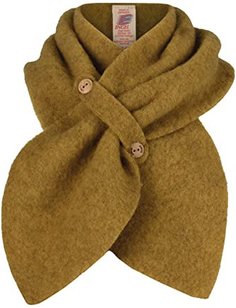 Engel Natur, Merino Kinder Fleece Steckschal, 100% Wolle (kbT) (Safran melange)