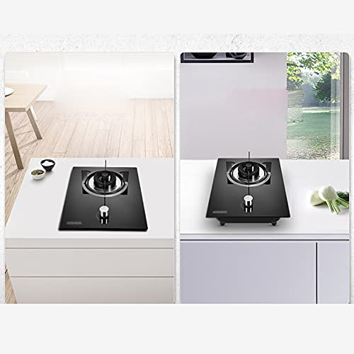 IBOWZ Tables de Cuisson à Gaz Table de Cuisson de Caravane à poêle Unique de 5,0 KW avec brûleur à Trois Anneaux intégré de 30 cm avec FFD et Supports de Casserole en Fonte [Classe énergétique A+]