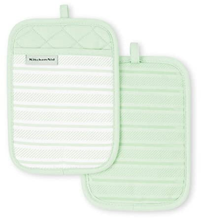 KitchenAid KA Albany PH Pot Holder Set, 7x10, Pistachio