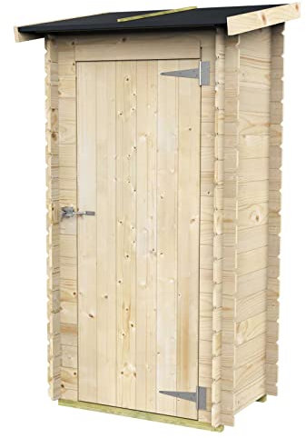 La zappa Casetta in legno con porta finestrata deposito da giardino per attrezzi Made in Italy 98 x 64 x h 188 cm