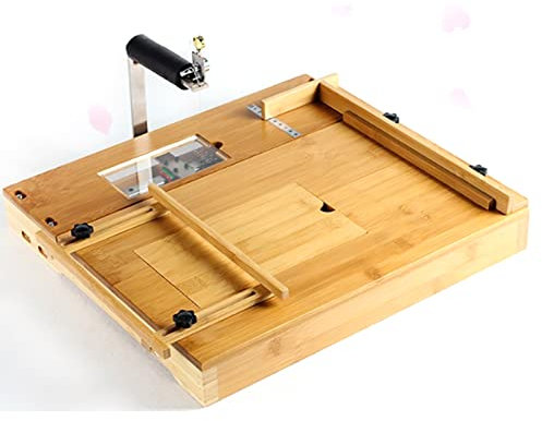 Taglierina per Sapone in Legno, Stampo per Taglierina per Pagnotta di Sapone, Righello per Affettare Formaggio per Burro con Filo E Scala di Taglio Regolabili, Regalo per Fai-da-Te Fatto a Mano