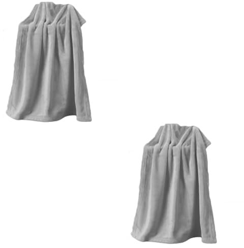 Garneck 2St Schlafdecke Sofadecke Haustier-Fleecedecke Welpendecken bettwäsche rosa Couch Flanell-Haustierdecke einfarbige Haustierdecke groß Katzendecke Katze Haustier Hundedecke der Hund