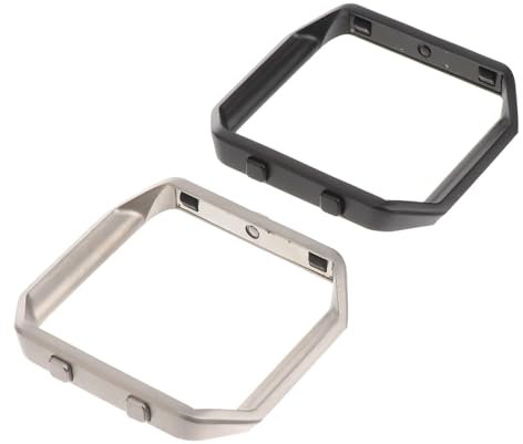 CHILDWEET 2stücke Uhrenmetallrahmen Aus Kompatibel Mit Fitbit Blaze Ersatzrahmen Für Uhrenzubehör Passend Als Ersatz Für Beschädigte Rahmen