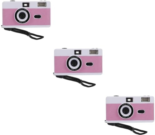 Uonlytech 3pezzi Fotocamera Retro Riutilizzabile Con Flash Incorporato Design Pratico e Facile Utilizzo Per Amanti Della Fotografia Analogica Batteria