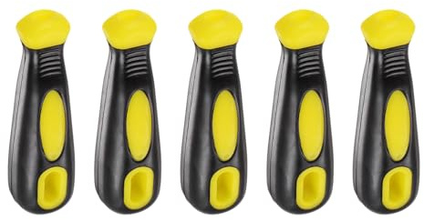 QUARKZMAN Manico per Lime Gomma da 5pz Manici Ergonomici Foro Rotondo e Rettangolare da 4,25 per Lime Metallo da 10