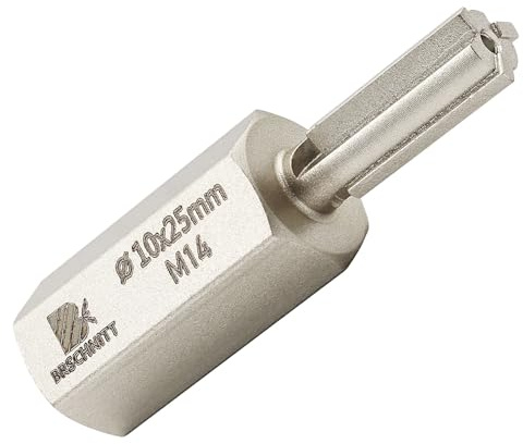 BRSCHNITT Hartmetall Fugenfräser 10mm*25mm- Mörtel Hakenbohrer mit M14 Gewinde für Mauerwerk, Mörtelentfernung, Mauerwerk, Stein, Mörtel-Rechenbohrer, fugenfräser für winkelschleifer