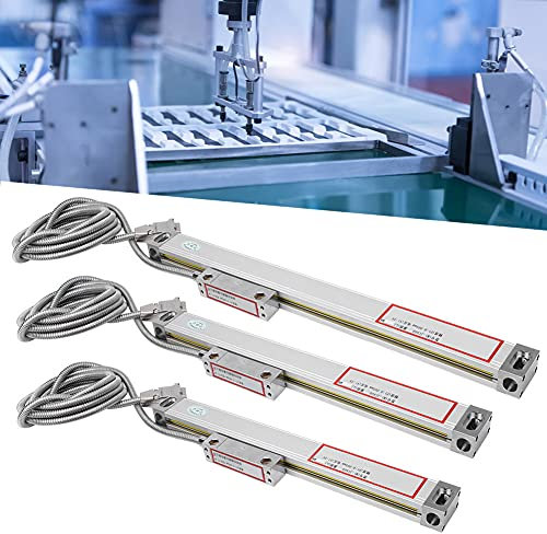 Encoder Lineare 3 Pezzi 2AEor3AE Lettura Assi DRO Apparecchiatura di Misurazione Hardware su Scala Lineare, Prodotto con Materiale in Lega di Alluminio, Resistente Mediante