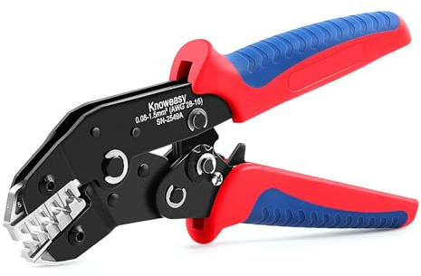 Knoweasy Crimpadora JST y crimpadora Molex compatible con terminales JST, Dupont, Molex - Herramienta de crimpado JST de precisión modelo 2549A