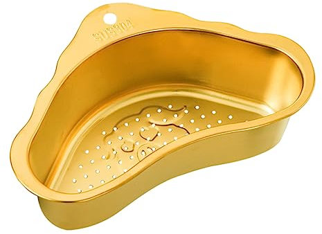 Gadpiparty Edelstahl Spülbecken Siebkorb Küchenspüle Abtropfgestell Wasserablauf Korb Wiederverwendbar Rostfrei Multifunktionaler Organizer Für Gemüse Und Küchenutensilien