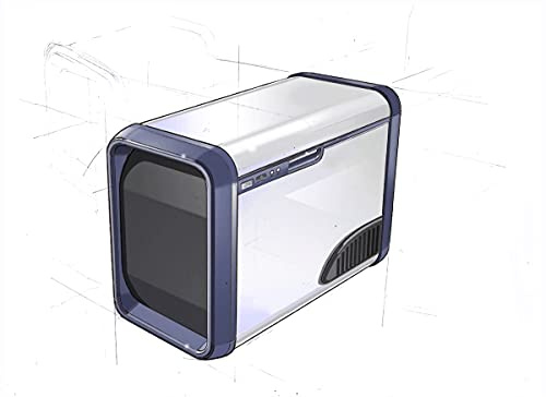 Mini Fridge Portable Car Refrigerator 25L Car Freezer 12/24V DC Car Fridge 110V/240V AC Compressor Fridge For Car, Cooler Refrigerator For Outdoor (Color : A, Size : 12V-110-220V)