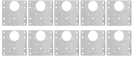 Plaques de Réparation de Portes d'armoire en Acier Inoxydable 30 Pcs, Panneaux Fixation Charnières 9x9cm pour une Utilisation à Domicile Polyvalente