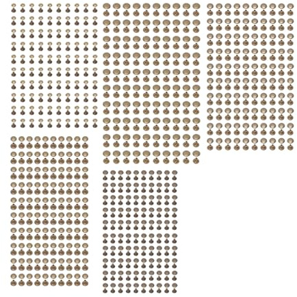Masyrt Lot de 500 rivets en cuir galvanisé avec plusieurs tailles, kit de rivets pour tissu de vêtements, installation facile, nombreuses applications, kit de rivets pour tissu de vêtements (bronze)