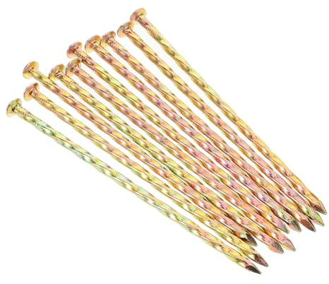 GALPADA 10 pièces Piquets Acier Au Piquets Spirale pour Bordure de Jardin et Fixation Gazon Synthétique Ancrage Sol Résistant pour Aménagement Paysager