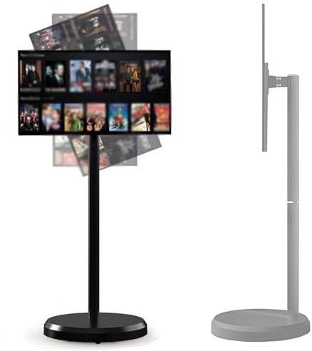 Portable Touchscreen Monitor TV, 21.5-Inch Rotatable Screen, Rolling on Wheels, Built-in Battery, 4GB RAM, 64GB Storage, Android OS 13