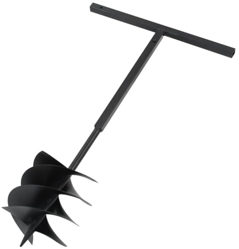Generico Trivella per Terreno con Maniglia 200 mm Acciaio Nero,Articoli di ferramenta,Utensili,Trapani,Trivelle,6 kg,145258