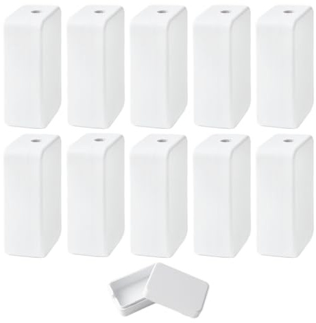 10 Stück Abzweigdose Klein Kabelbox Wasserdicht Kunststoffabdeckung Weiß | Anschlussdose Wasserdichte Box Abzweigdose Wasserdicht DIY-Stromverteilerkasten Elektrisches Zubehörgehäuse(5.5 x 3.5 x 2 CM)
