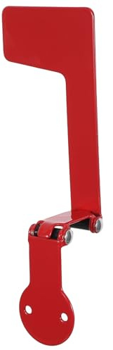 HEALEEP Bandera Metálica Roja para Buzón Exterior, Accesorio de Repuesto para Buzón de Pared, Mini Bandera Plegable Resistente Decoloración, Adecuado para Jardín y Patio