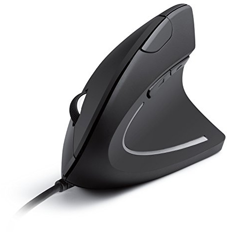 Anker vertical ergonomic optical mouse – USB cable compatible, for right handers, hand and joint comfort, 1000/1600 DPI, 5 Buttons.
