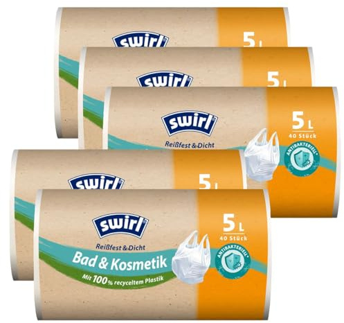 5x Swirl Tragegriff M??llbeutel 5L (40 stk./Rolle)