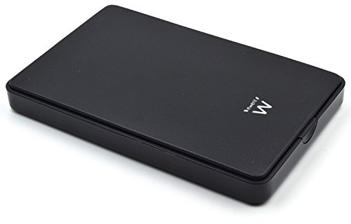 Ewent Boîtier de Disque Dur 2,5 Pouces,USB Type A 2.0 vers SATA III/UASP, 480 Mbit/s, Boîtier Externe de Disque Dur SSD et HDD en ABS 9,5mm et 7mm, sans Outil/sans vis, Noir