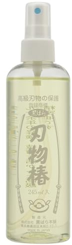 KUROBARA 100% Pure Tsubaki Japanese Cutlery Knife Maintenance Camellia Oil (8.3 oz) Dispenser