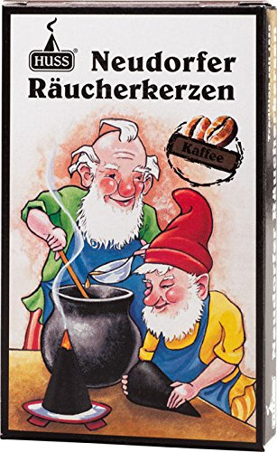 Huss Kaffee Räucherkerzen, 24 Stück, Kaffee und Weihnachtsduft, 24er Packung