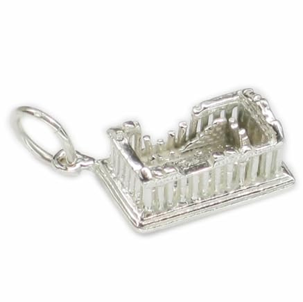 Parthénon Athènes charme en argent sterling .925 x 1 Landmark charmes Grèce