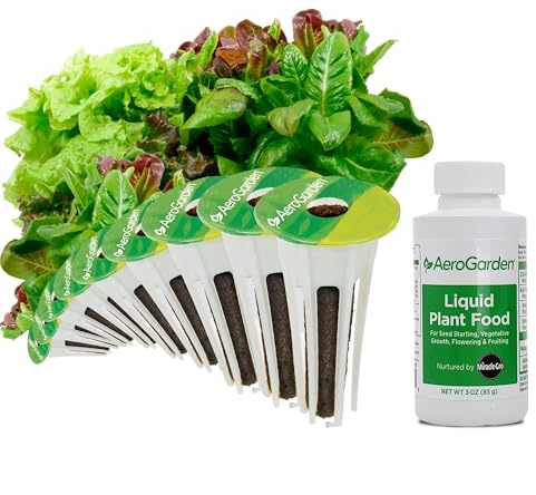 AeroGarden Heirloom Salad Greens Mix Seed Pod Kit - Salad Kit for AeroGarden Indoor Garden, 9-Pod
