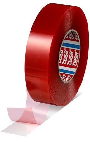 Tesa Ruban de film polyester double face [Adhésif acrylique] (4965): 2 in. x 60 yds. (Clair)