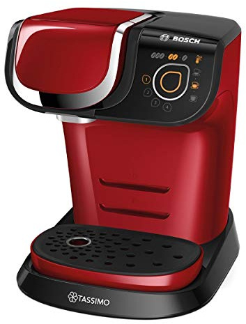 Bosch Hausgeräte TAS6003 Tassimo My Way Kapselmaschine (1500 Watt, über 40 Getränke, vollautomatisch, individuelle Getränkeherstellung, Behälter 1,3 L) rot