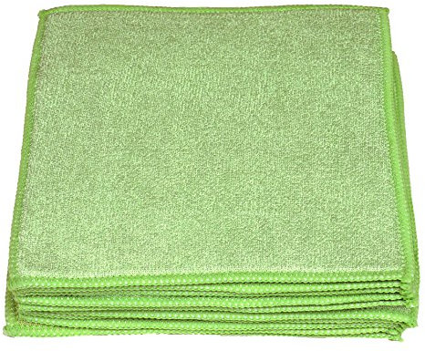 Sonty Schwammtuch waschbar XL - 10 Stück Spültücher Microfaser | Anti Fett Pad & Spüllappen für Küche, Bad & Haushalt | Saugstarke Mikrofaser mit Schaumstoffkern 23x23 cm groß (Grün)