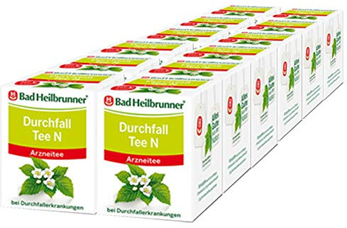 BAD HEILBRUNNER Durchfall Tee N Filterbeutel 12er Pack