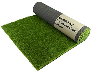 Primaflor Kunstrasen MEGAN 40mm – 4,00m x 6,00m, Viele Größen, UV-Beständiger, Wasserdurchlässiger, Rasenteppich, Outdoor Bodenbelag, Kunstgras für Garten, Terrasse und Balkon