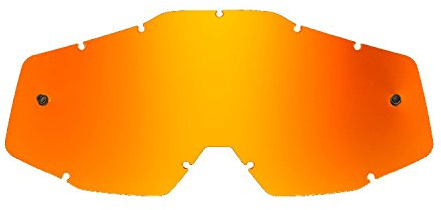 SeeCle SE-41S255-HZ orange-toned mirrored replacement lenses for goggles compatible for 100% Racecraft/Strata/Accuri/Mercury mask, einzigartig