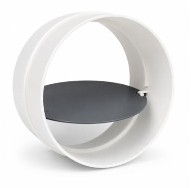 FANTRONIX Connecteur circulaire avec clapet anti-retour 125 mm de diamètre pour connecter un tuyau de conduit ou un tuyau flexible