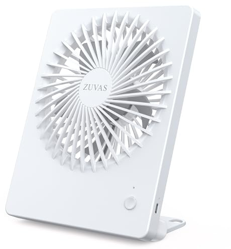 Zuvas Desk Fan Small Rechargeable Battery Table Fans for travel Ultra Quiet