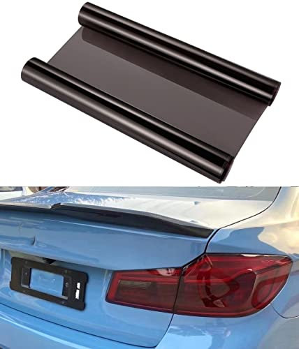 NewL 40 cm x 152 cm extra breite Selbstklebende Auto-Tönung Scheinwerfer Rücklicht Nebelscheinwerfer Vinyl Smoke Film Blatt Aufkleber Abdeckung (hellschwarz)