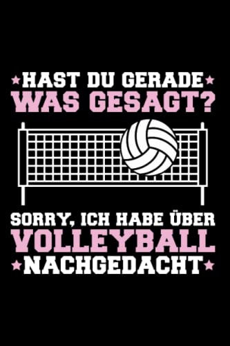 Hast Du Gerade Was Gesagt Volleyball: A5 | Notizbuch | Notizheft | Schreibblock | Schreibheft | Journal | Tagebuch | Notebook | Liniert | 120 Seiten | ... | Volleyball | Volleyballer | Volleyballerin