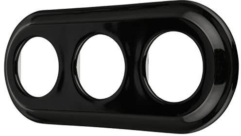 Porzellan Retro Rahmen 3-fach, Serie PR1 schwarz