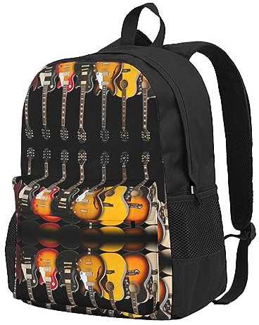 StOlmx E-Gitarre Laptop Rucksack, Reiserucksack, Große Wickeltasche, Arzttasche, Schwarz , One size